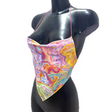Print Corset Top 2021 Summer Clothes For Women Backless Halter Tank Sexy Crop Tops Y2K 90s E-Girl Fairy Grunge Harajuku