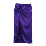 Fongt Summer New Silk Hysm Texture Hanging Neck Dress 3203317 Vatry Dress 3210317