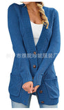 Fongt Long Coat Women's Long Dress Long Female Solid Color Mah-Button Cardigan Long-Sleeved British Style