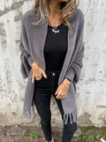 Fongt 2025 New Women's Imitation Sting Velvet Cape Shawl Shawl Solid Color Thicken Warm