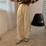 Thick High Waist Straight Corduroy