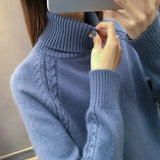 Sweater For Women Fall Winter Casual Knitted Tops Candy Colors Korean Long Sleeve Bottomed Pullover New Sueter