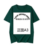 Fongt Pattern Printed T-Shirt Small Batch Order Stable Short Sleeve Top Shirt