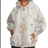 Fongt Hooded Sweatshirt Network Red Hooded Foliage New Hot-Selling Printed Coat