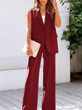 Fongt Vest Suit Suit Women's Clothing