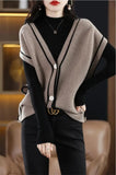 Knitted Vest Cardigan Women Elegant V-neck Sleeveless Sweater Tops Casual Knitwear Chaleco Coats New Malhas