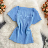 Fongt Babes Style Short-Sleeved Design Sense Of Small Side Collar Machine Collar Collar Collar Collar Collar Collar Collar Collar Collar Collar Collar Collar Collar Collar Collar Collar Collar Collar Collar Collar Collar Collar Collar Collar