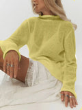 Fongt 2025 New Hollow Sweater Women Wind Soft Loose Knitted Long-Sleeved Cover Hot