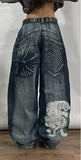 Straight Jeans For Men Retro Hip-Hop Goth Street Clothing Harajuku Men's Casual Pants 1028-1-Outfit