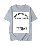 Fongt Pattern Printed T-Shirt Small Batch Order Stable Short Sleeve Top Shirt
