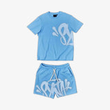 Hip Hop Men's And Women's Alphabet Printed Loose Short-Sleeved Blouse Men's Summer Trend Card Leisure Sports-Outfit