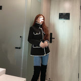 Big Size Long Cotton-padded Coat Long Sleeve Loose Fit Women Parkas Fashion Tide New Spring Autumn