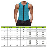 Men Zipper Nepprene Sauna Vest Sauna Suit Men Corset Body Shaper Belly Fat Steampunk Slimming Reducer Latex
