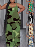 Summer Fashion Leisure Sexy Print Suspender Dress-Outfit
