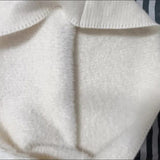 Women's Fall Winter Thicken Slim Sweater Casual Mock Neck Plus Velvet Knitted Tops Warm Soft Jumper Basic Knitwear Jumper
