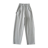 Trendy Women's Wear High Street Leisure Sports Pants New Fashion Temperament Straight Tube High Waist Wide Leg Pants In Spring And Autumn-Outfit