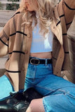 Plaid Cardigan 703-1-Outfit