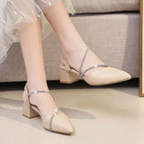 Fongt Sandals Female Fairy Wind 2025 Summer Head Thick Heel High Heel With Skirt Shoes