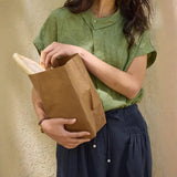 Fongt Linen-Based Lilies Design Feel Small Gentle And Comfortable Temperament Asymmetric Collar Short-Sleeved Shirt Woman