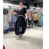 Fongt Fake Two-Piece Printed Long Dress