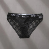 Women's Panties Mesh Lace Lingerie Temptation Low-waist Panties Transparent Hollow Out Briefs Women's Underwear