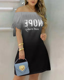 Fongt Women's Clothing 2023 Spring And Summer New Mid-Summer One-Word Commuting Dress