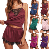 Comfortable Lace Lace Pajama Set sexy