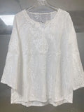 Fongt Loose V-Neck Temperament Commuting Embroidered Tidley Tweed