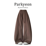 Fongt Collar Vest Folded Over-Wearing Jersey High-Waisted Wide-Legged Trouser Set