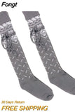 Lolita Women Stockings Female Lingerie Knee High Socks Sexy Compression Stockings for Women Long Socks Autumn