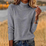 Fongt Sheintemu West Wind Long Sleeve Autumn Winter Turtleneck Sweater Women's Clothing
