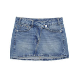 Fongt Women's New Fashion High-Waisted Denim Miniskirt