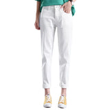 White Jeans Women Loose Korean Version Students Harun Pants Nine Points Pants Women's Pants College Wind 2020 Spring New-Outfit