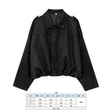 Fongt Women's 2025 New Bat Sleeve Loose-Fitting Velvet Bomber Jacket Jacket