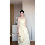 Fongt Sense Asymmetric Folding Design Corset Female High-Waisted Ponbo Skirt Niche Fashionable Suit