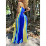 Fongt Summer New Women's Sexy Printed Sexy Suspension Dress