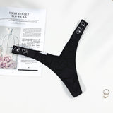 Fongt Water Drill English Letter Loose With Sexy Trousers T Trousers Comfortable Ice Silk Thongs Ladies Trousers