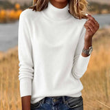 Fongt Sheintemu West Wind Long Sleeve Autumn Winter Turtleneck Sweater Women's Clothing