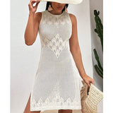 Fongt New Sexy Knitted Beach Hoodie Long Dress Bikini Burqa Sunscreen