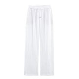 Fongt Homemade New Women's Oceaned Flawn-Blend Straight Pants 9929041