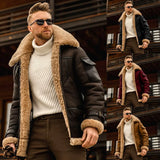 Fongt New Fur One Men's Coat Thicked Medium And Long Jacket Ebay Amazon Imitation Leather Wool