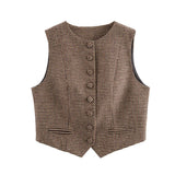 Fongt Homemade New Women's Seam Chicing Classic Chiyen Gea Vest