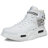 Fashion Men Sneakers high top Running Shoes for Men Black/ white Outdoors Walking Sports Shoes Comfortable