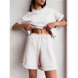 Fongt New Solid Rainbow-Colored Fashion Jacket Two Sets Of Fashion Sports And Leisure Suit Women
