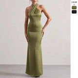 Fongt Neck Evening Dress Fashion Temperament Dress Dress Wish Banquet Fashion Party Dress