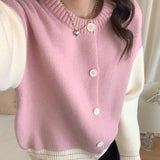 Style Lazy Knitted Sweater Women's Autumn New Loose Casual Sweater Cardigan Jacket-Outfit