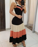New E-Commerce Independent Station Women's Black Color Suspender Dress In Stock-Outfit