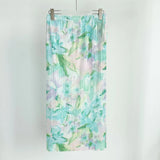 Fongt Folds 2025 Spring And Summer New High-End Slimy Skirt Design Dopamine Broken Flower Wrinkles Half Skirt