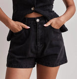 Fongt 2025 New Fashion Sleeveless High Waist High Waisted Loose Nipple Shorts Set