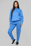 Green Solid Color Thicken Tracksuit Women Long Sleeve Hooded Sweatshirt Top Sweatpants Two Piece Set Jogging Suit